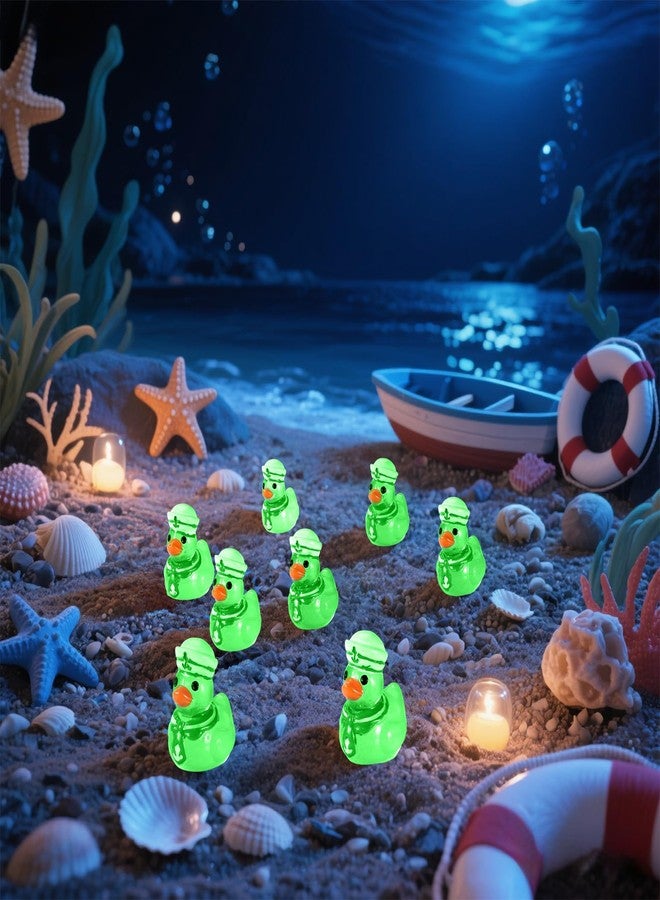 Sinbana 40pcs Mini Cruise Ducks Figurines, Little Resin Luminous Miniature Cruise Ducks Doll Funny Small Tiny Resin Figure Toys Gifts Suitable for Office Desk Home Micro Landscape Garden Decor Decorations - Image 5